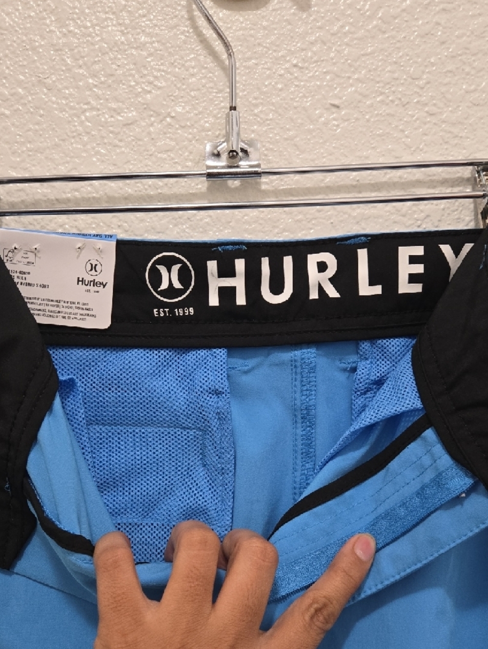 Hurley Men's All Day Hybrid Shorts - Sky Blue - Picture 6 of 8
